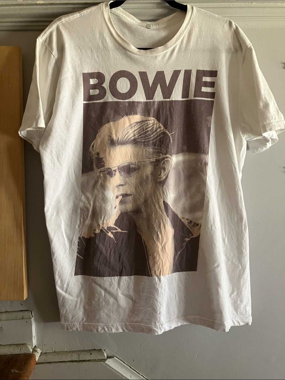David Bowie Graphic Tee Shirt Mens Large White  with Image